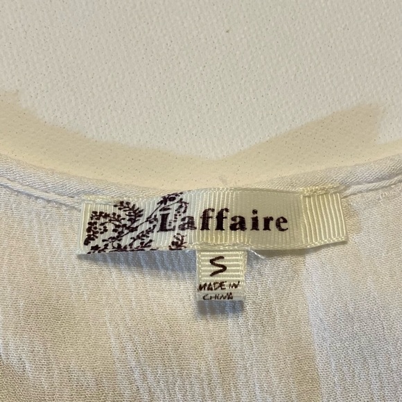 Laffaire White Gauze Sequin Tank Top - Picture 4 of 5